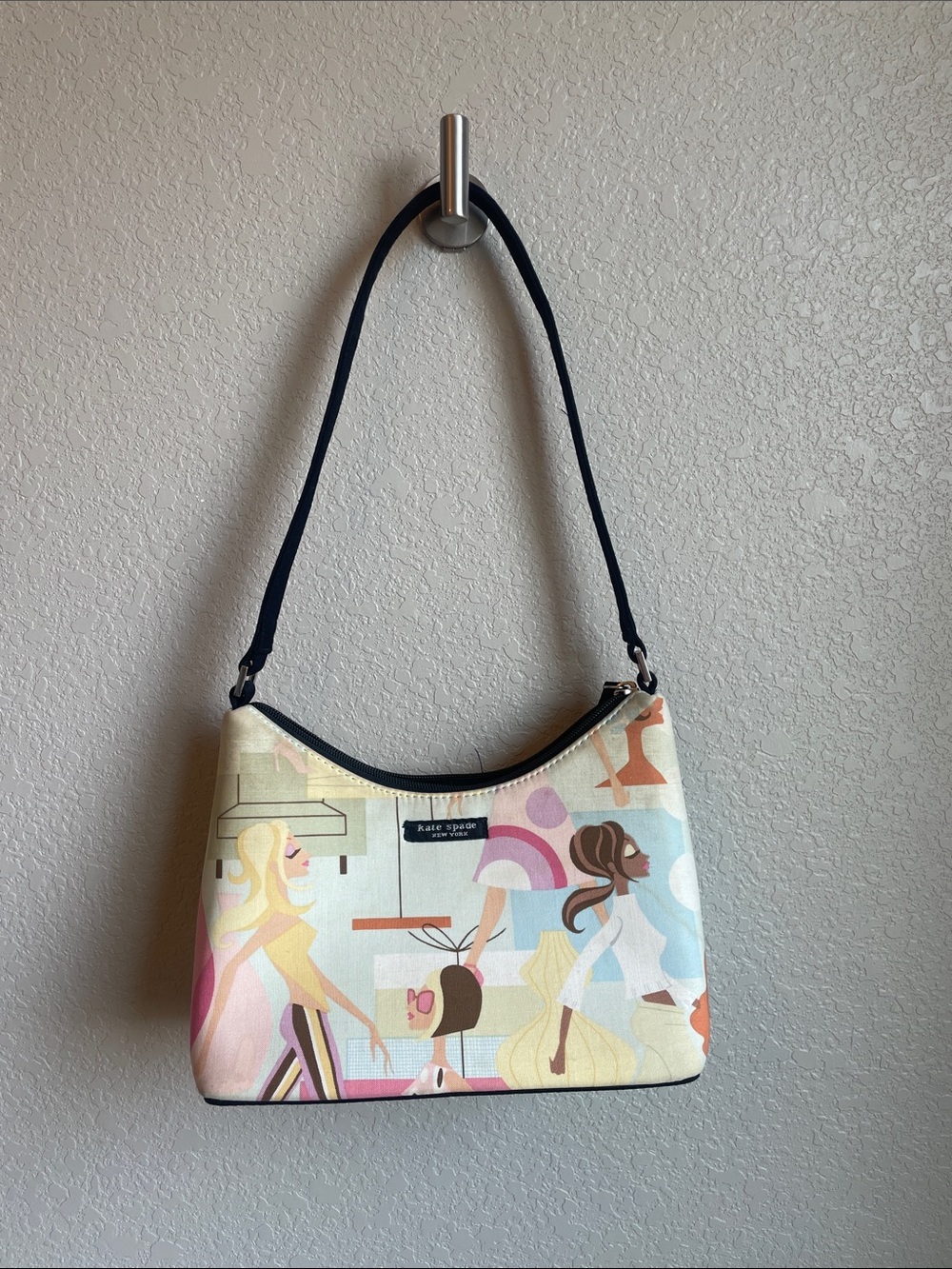 Kate Spade Hobo Bag with Cartoon Print